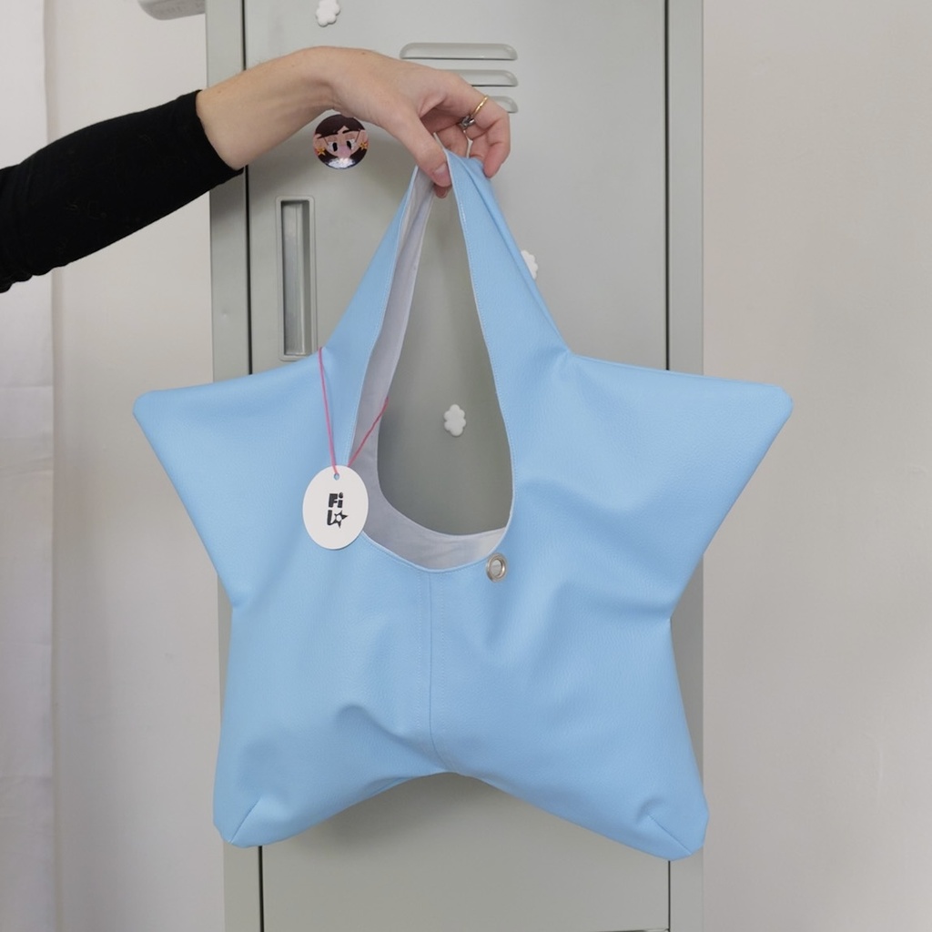 sac de star - simili baby blue avec oeillet