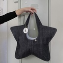 sac de star - denim brut et blanc avec oeillet