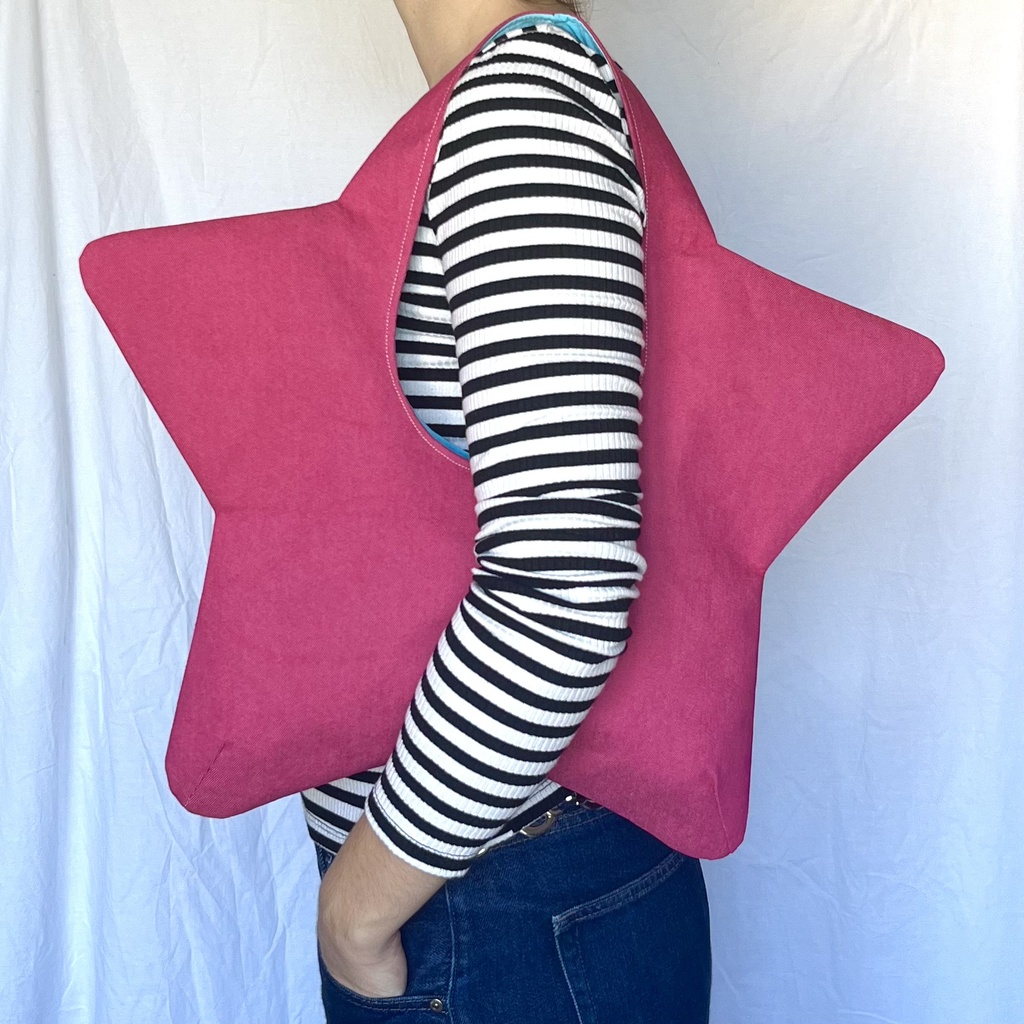 sac de star - denim rose fuchsia
