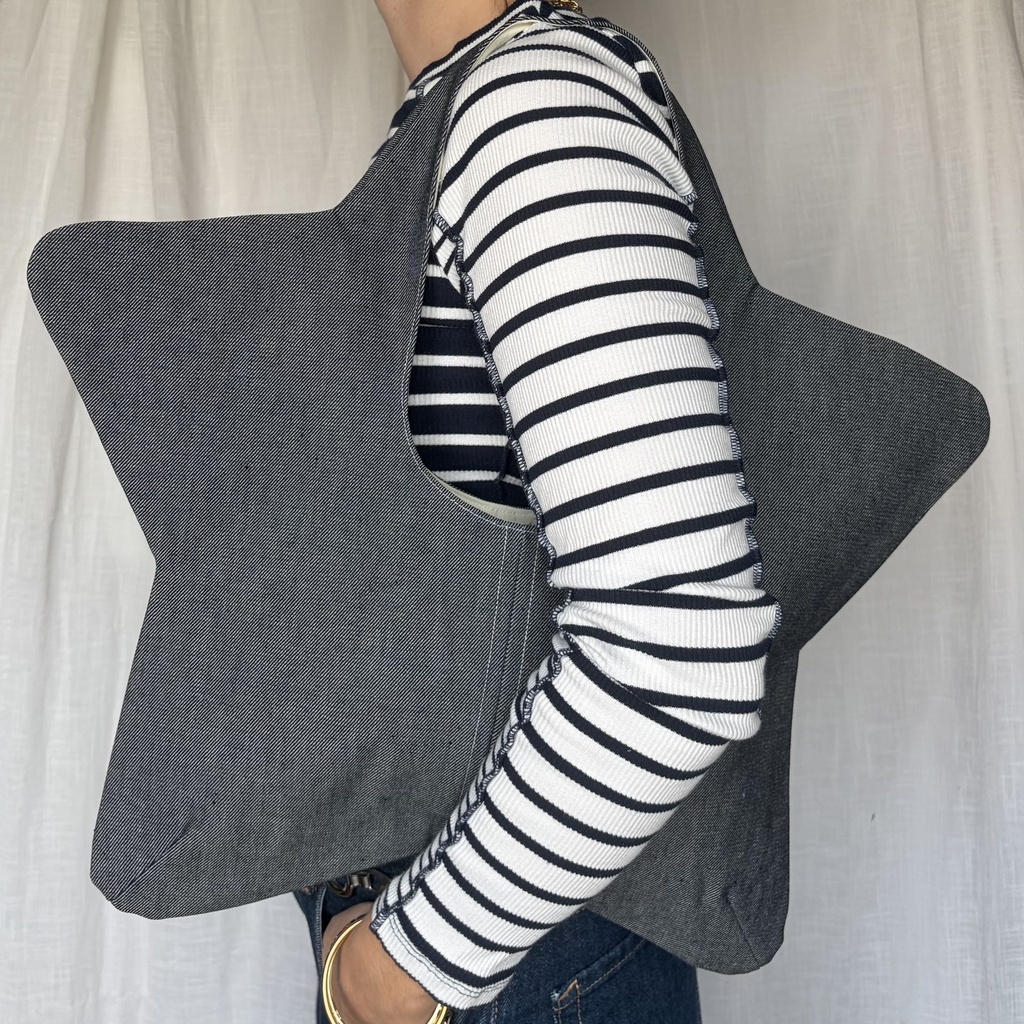 sac de star - denim clair et jaune beurre