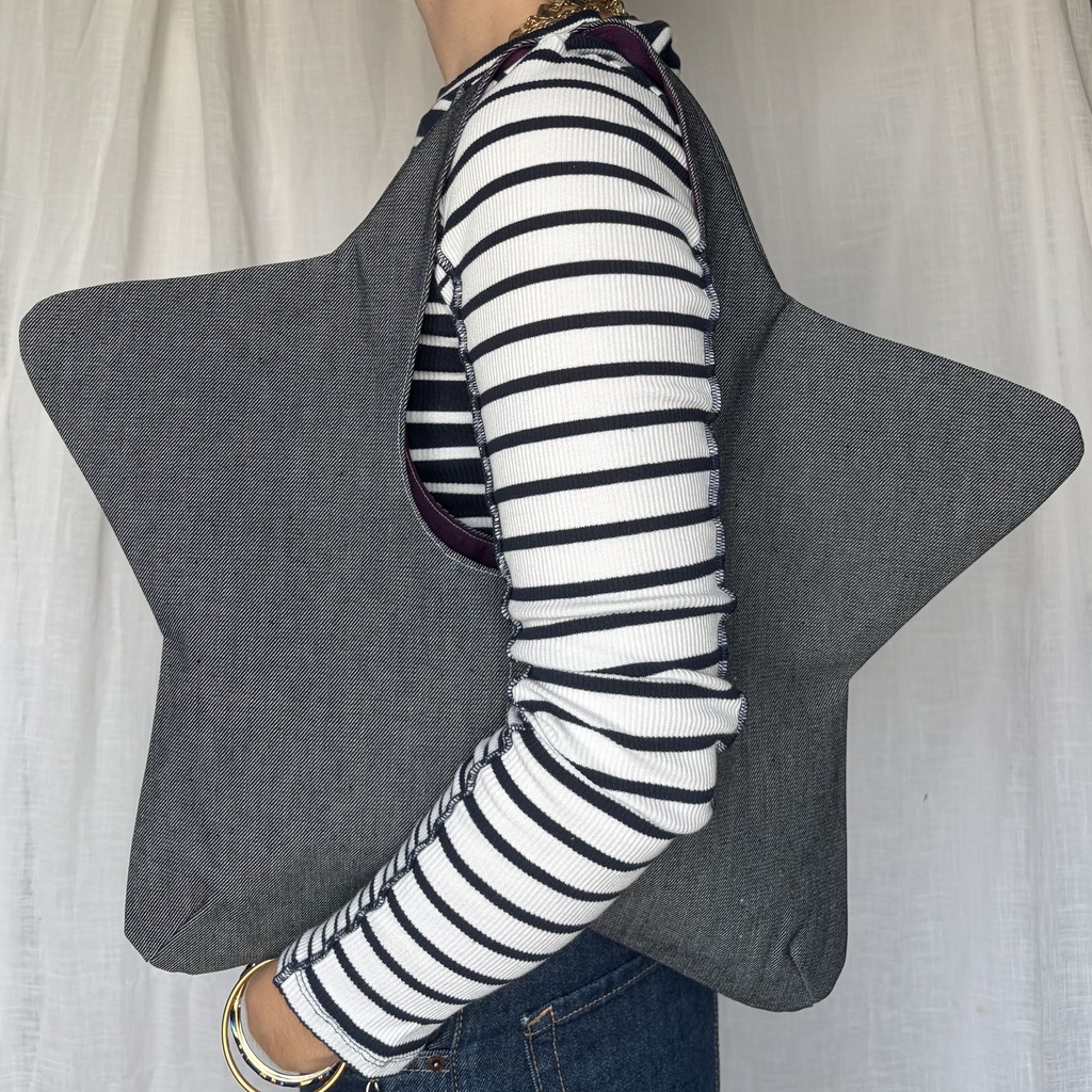 sac de star - denim clair et violet