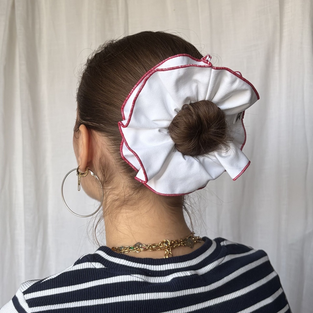 chouchou - blanc et rouge