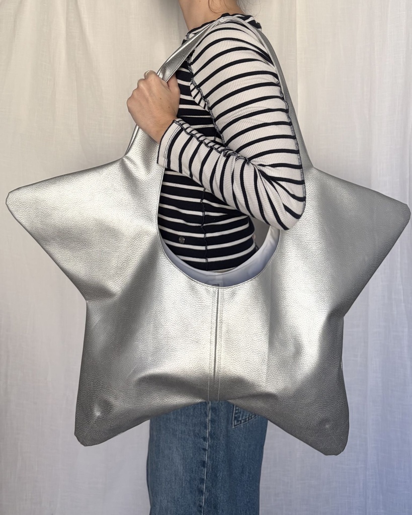 sac de superstar - argent et blanc