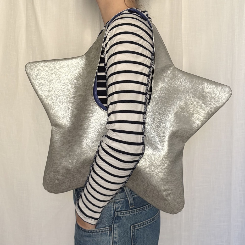 sac de star - argent et bleu